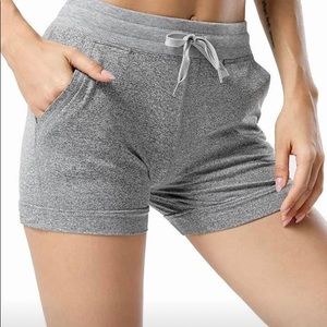 Women Casual Comfy Drawstring Elastic Waist Pocketed Shorts